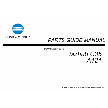 Konica-Minolta bizhub C35 Parts Manual