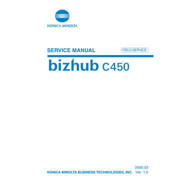 Konica-Minolta bizhub C450 FIELD-SERVICE Service Manual