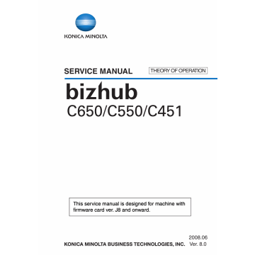 Konica-Minolta bizhub C451 C550 C650 THEORY-OPERATION Service Manual