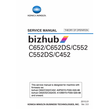 Konica-Minolta bizhub C452 C552 C552DS C652 C652DS THEORY-OPERATION Service Manual