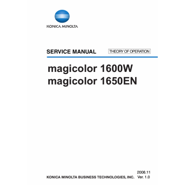 Konica-Minolta magicolor 1600W 1650EN THEORY-OPERATION Service Manual