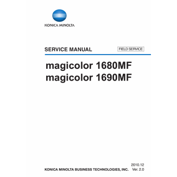 Konica-Minolta magicolor 1680MF 1690MF FIELD-SERVICE Service Manual