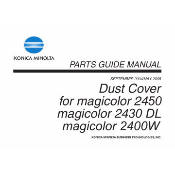 Konica-Minolta magicolor 2400W 2430DL 2450 Dust-Cover Parts Manual