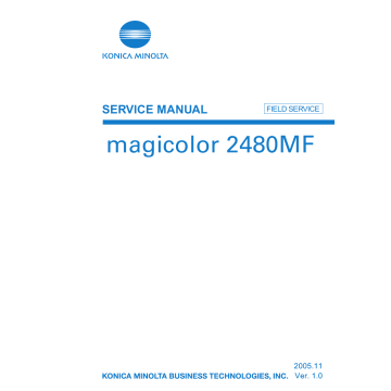 Konica-Minolta magicolor 2480MF FIELD-SERVICE Service Manual