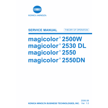 Konica-Minolta magicolor 2500W 2530DL 2550 2550DN THEORY-OPERATION Service Manual