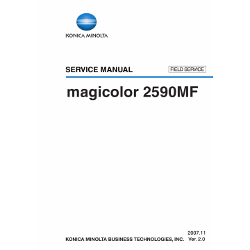 Konica-Minolta magicolor 2590MF FIELD-SERVICE Service Manual