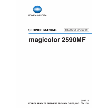 Konica-Minolta magicolor 2590MF THEORY-OPERATION Service Manual
