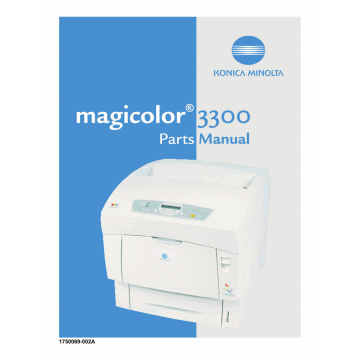 Konica-Minolta magicolor 3300 Parts Manual