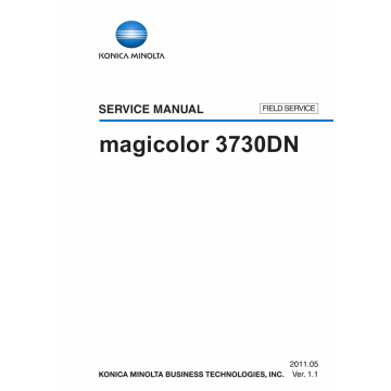 Konica-Minolta magicolor 3730DN FIELD-SERVICE Service Manual