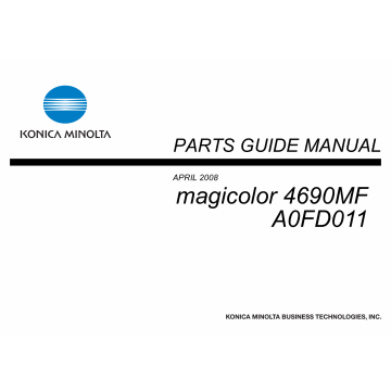 Konica-Minolta magicolor 4690MF Parts Manual