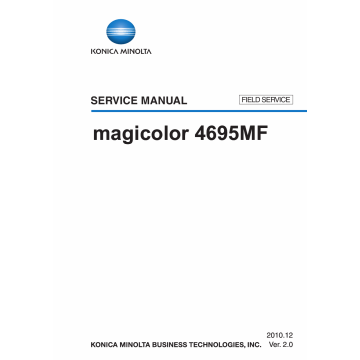 Konica-Minolta magicolor 4695MF FIELD-SERVICE Service Manual