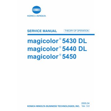 Konica-Minolta magicolor 5430DL 5440DL 5450 THEORY-OPERATION Service Manual