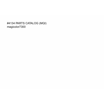 Konica-Minolta magicolor 7300 Parts Manual