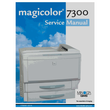 Konica-Minolta magicolor 7300 Service Manual