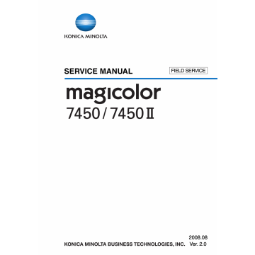Konica-Minolta magicolor 7450 7450II FIELD-SERVICE Service Manual