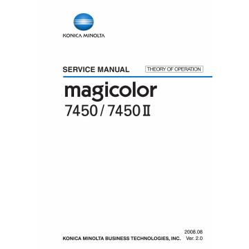 Konica-Minolta magicolor 7450 7450II THEORY-OPERATION Service Manual