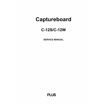 Konica-Minolta magicolor CaptureBoard C-12S C-12W Service Manual