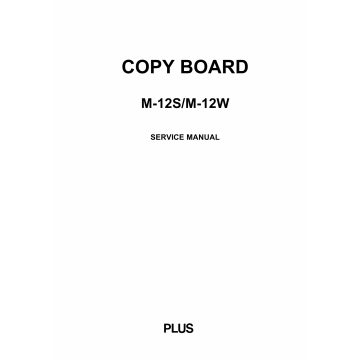 Konica-Minolta magicolor CopyBoard M-12S M-12W Service Manual