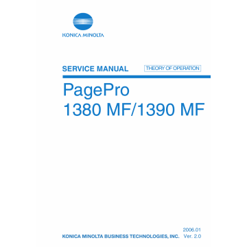Konica-Minolta pagepro 1380MF 1390MF THEORY-OPERATION Service Manual