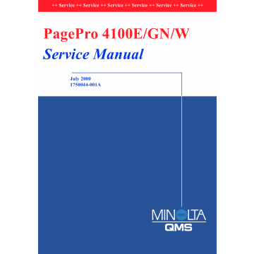 Konica-Minolta pagepro 4100E Parts Manual
