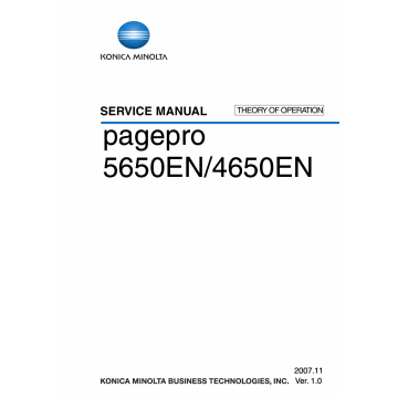 Konica-Minolta pagepro 5650EN 4650EN THEORY-OPERATION Service Manual