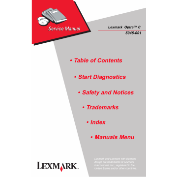 Lexmark Optra C 5045 Service Manual