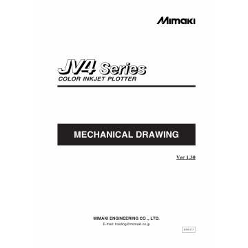 MIMAKI JV4 130 160 180 MECHANICAL DRAWING Parts Manual