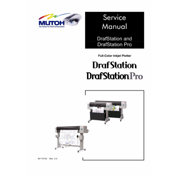 MUTOH RJ 900C RJ901C DrafStation DrafStationPro Service Manual