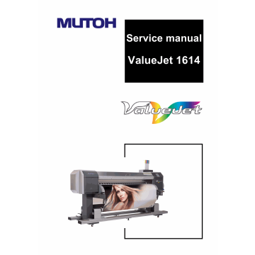 MUTOH ValueJet VJ 1614 Service and Parts Manual