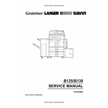 RICOH Aficio 2035e 2045e B135 B182 B138 B183 Service Manual
