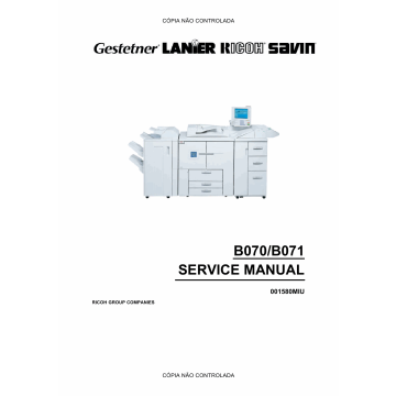 RICOH Aficio 2090 2105 B070 B071 Service Manual