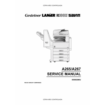 RICOH Aficio 220 270 A265 A267 Service Manual
