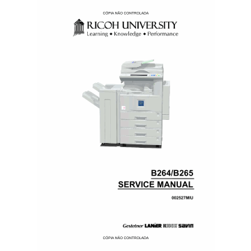 RICOH Aficio 3035 3045 B264 B265 Service Manual