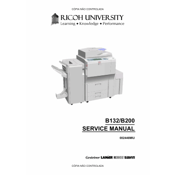 RICOH Aficio 3260C 5560 B132 B181 B200 Service Manual