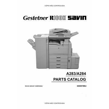 RICOH Aficio 350e 450e A283 A284 Parts Catalog