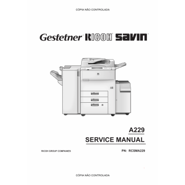 RICOH Aficio 550 650 A229 Service Manual