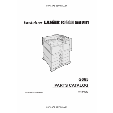 RICOH Aficio AP-4510 G065 Parts Catalog