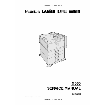 RICOH Aficio AP-4510 G065 Service Manual
