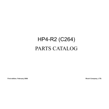RICOH Aficio DX-4542 4542C 4542CP 4543C 4543CP C264 Parts Catalog