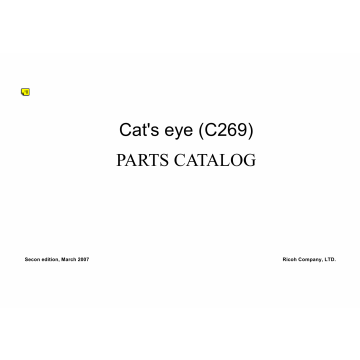 RICOH Aficio DX-4640PD C269 Parts Catalog