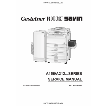 RICOH Aficio FT-4022 5850 A161 A207 Service Manual