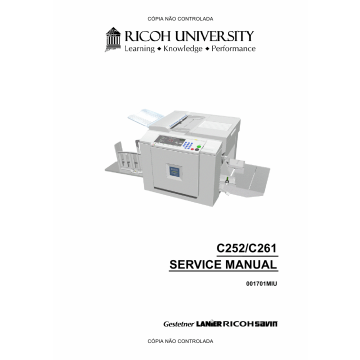 RICOH Aficio JP-730 735 C252 C261 Service Manual