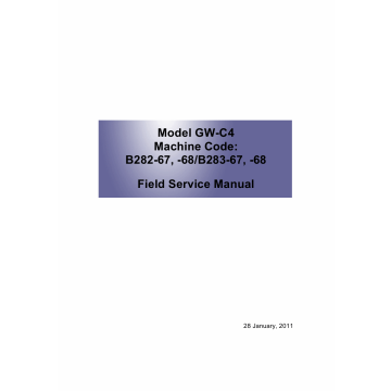RICOH Aficio MP-1812L MP2012L B282-67 B262-68 B283-67 B283-68 Service Manual
