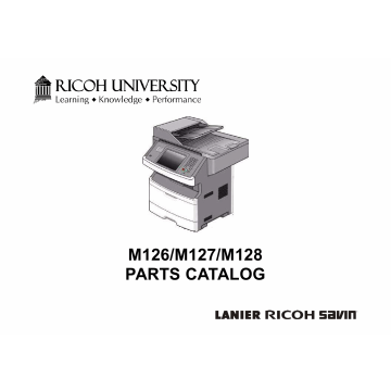 RICOH Aficio SF-4410SF M126 M127 M128 Parts Catalog