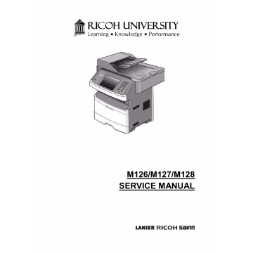 RICOH Aficio SF-4410SF M126 M127 M128 Service Manual