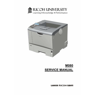 RICOH Aficio SP-4310N M080 Service Manual