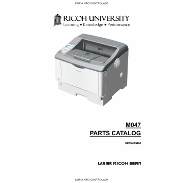 RICOH Aficio SP-6330N M047 Parts Catalog
