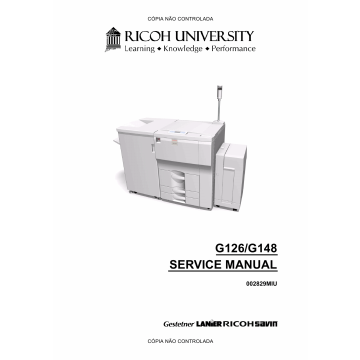 RICOH Aficio SP-9100DN AP900 G126 G148 Service Manual