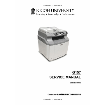 RICOH Aficio SP-C210SF G157 Service Manual