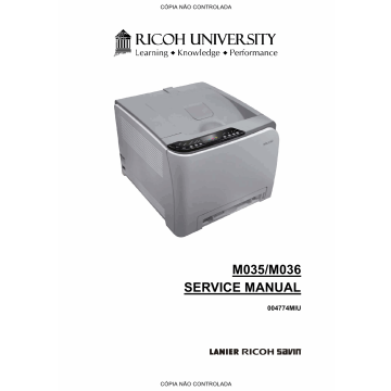 RICOH Aficio SP-C231N C232DN M035 M036 Service Manual